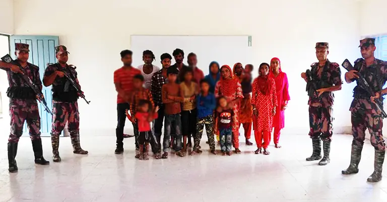 সিলেট সীমান্তে পুশ ইনের পর বিজিবির আটক